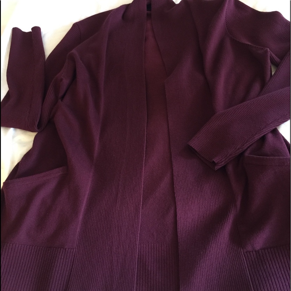 Verve Ami maroon cardigan.